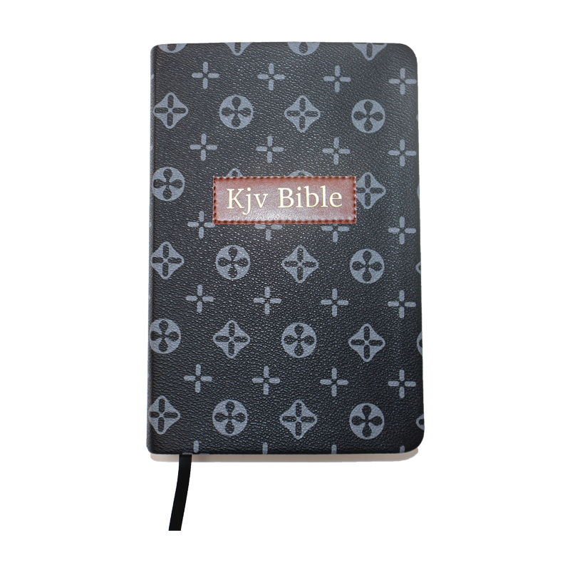 New Design Personal Custom Logo Different Color Paper Pu Bible Book Printing Service