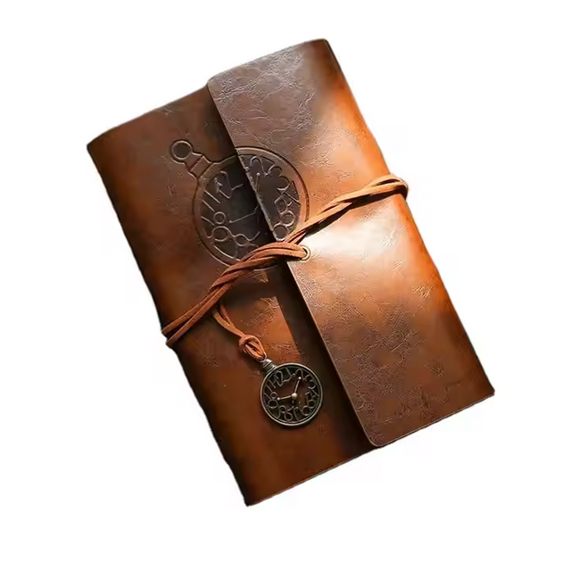 Oem Customizable Vintage Leather Journal Genuine Bonded Leather Journal Trader