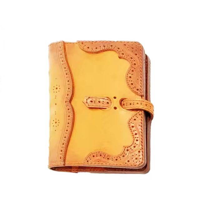  Custom Brown Crazy Real Leather Journal Cover Vintage Genuine Leather Notebook