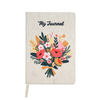 Embroidered Cloth Note Books Logo Printing Linen Notebook Customization for Students 