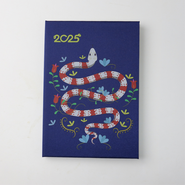 Custom Design Embroidery Flower Note Book A5 Fabric Linen Cover Journal Notebook for Sale
