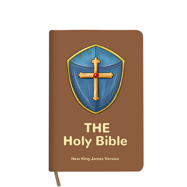 Professional Custom High Quality PU Leather Cover English Christian Bible Book Printing