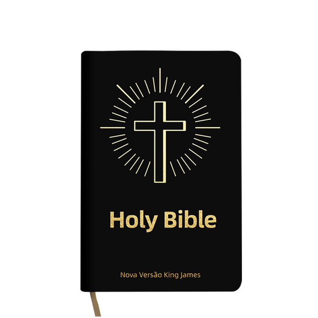 Hot-selling Black Cover Emboss Offset Printing Personalised Nkjv Study Bible 