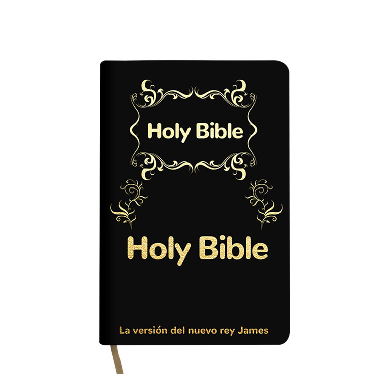 Libro de impresión de la biblia de la versión bíblica de King James de alta calidad premium Cut James