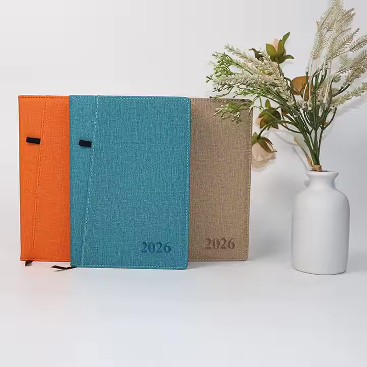 OEM Wholesale Bulk Business Custom Pu Leather Diary Journal Notebook