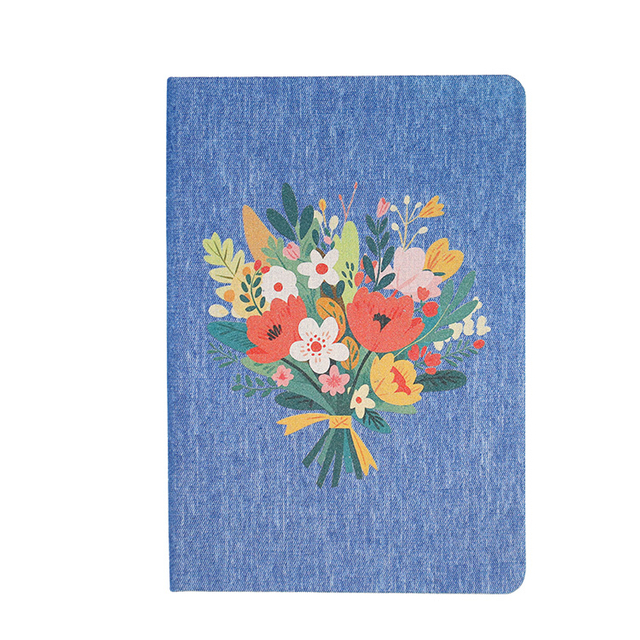 Embroidered Cloth Book Business Agenda Personalised Lightweight Linen Notebook