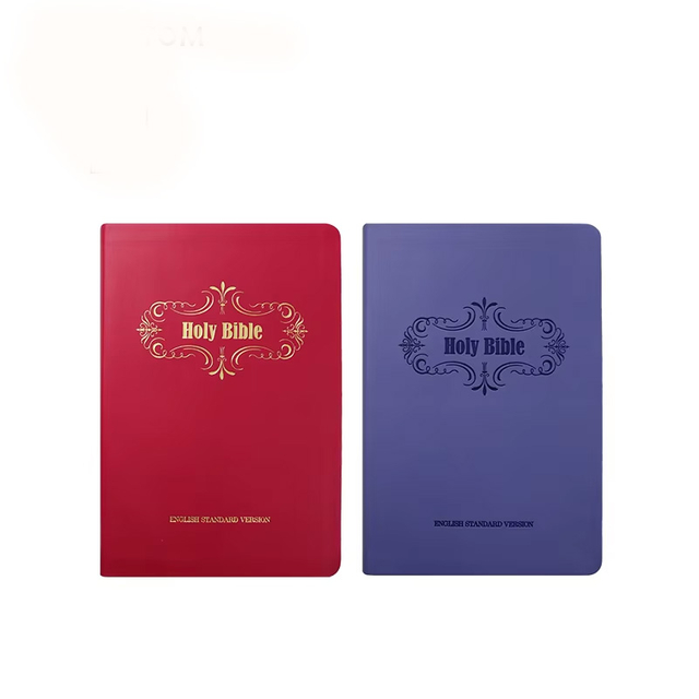 Hot Sales Competitive Price PU Leather Cover English Gold Holy Bible Printing