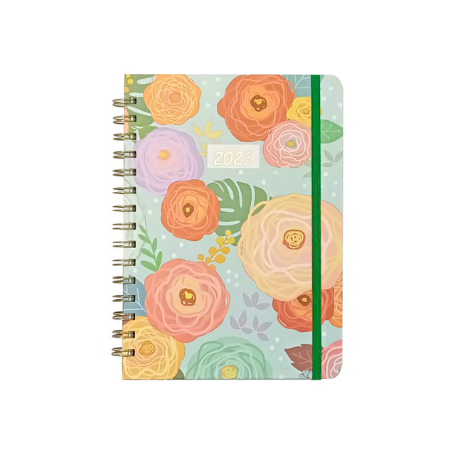 Customized Wholesale School Supplies A5 Journal Diary Agenda Hardcover Spiral Notebook Printing