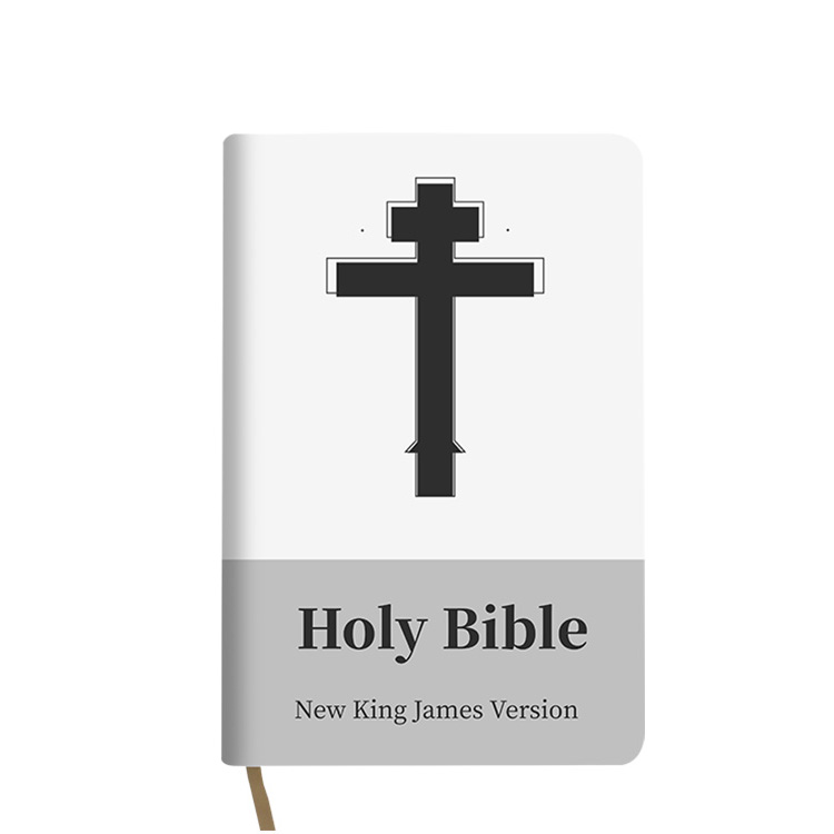 Patrón bordado de alta calidad KJV Saint Bible Book Impresión