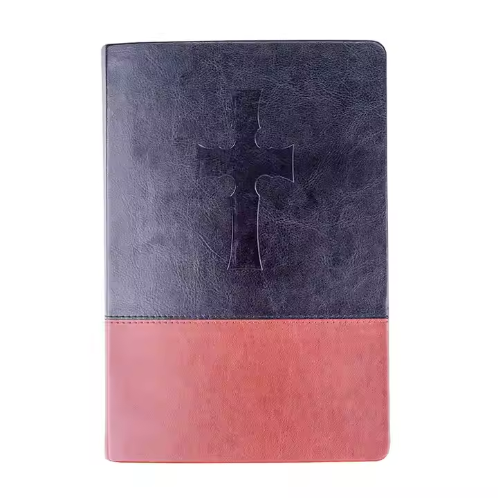 Customized Embossing Logo Softcover PU Leather King James Version Books Printing Service Bible