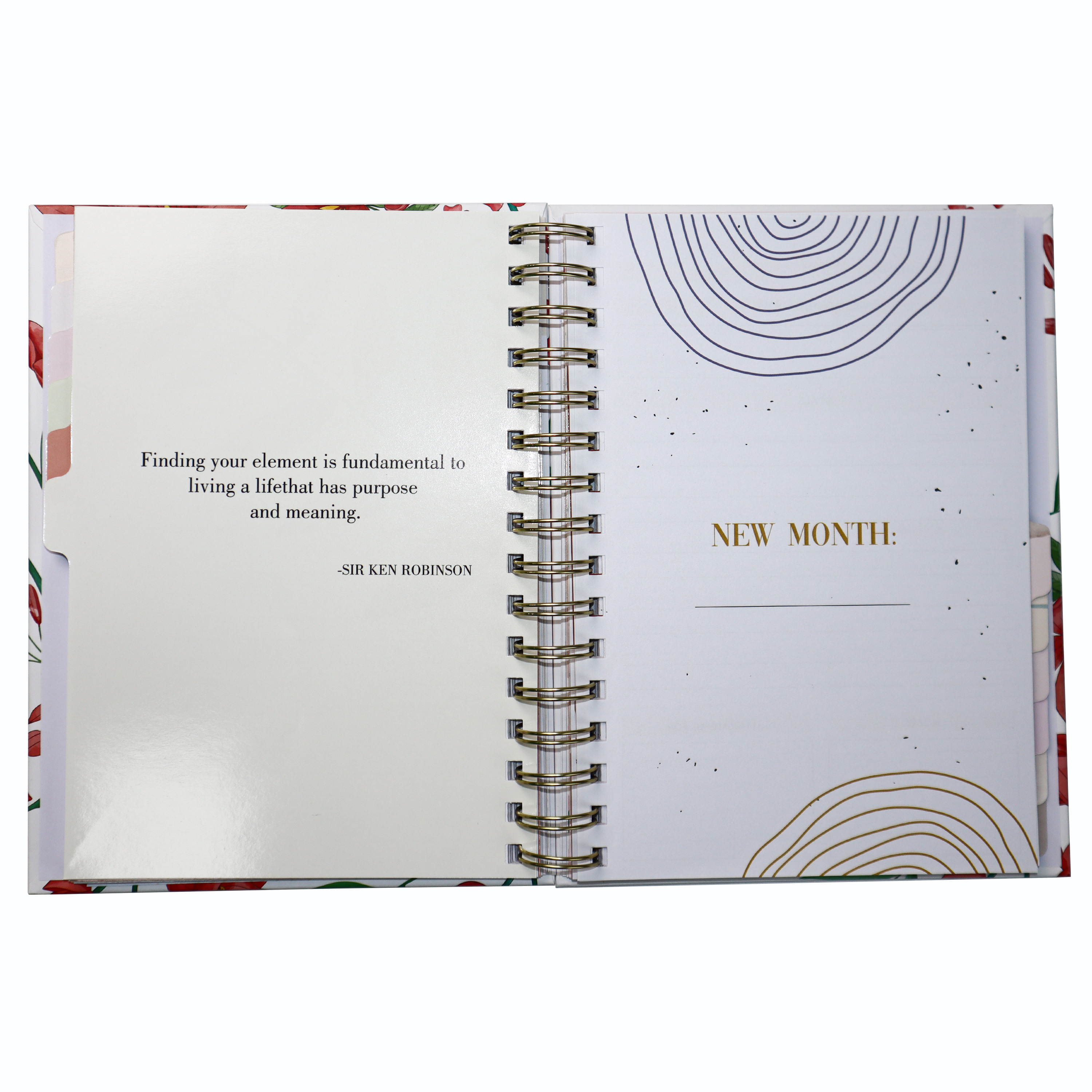 Wholesale Cheap Colorful Dotted Hard Cover Large Spiral Notebook Calendar Custom