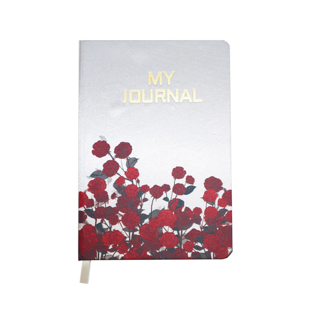 Personalized Printed Engraved Logo Environmentally Friendly Lined Notebook Journal in Silk