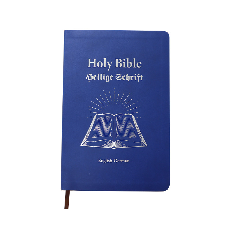 New Styles Custom Four Color Printing Cover Soft Pu Leather Reina Valera 1960 Bible Book Printing