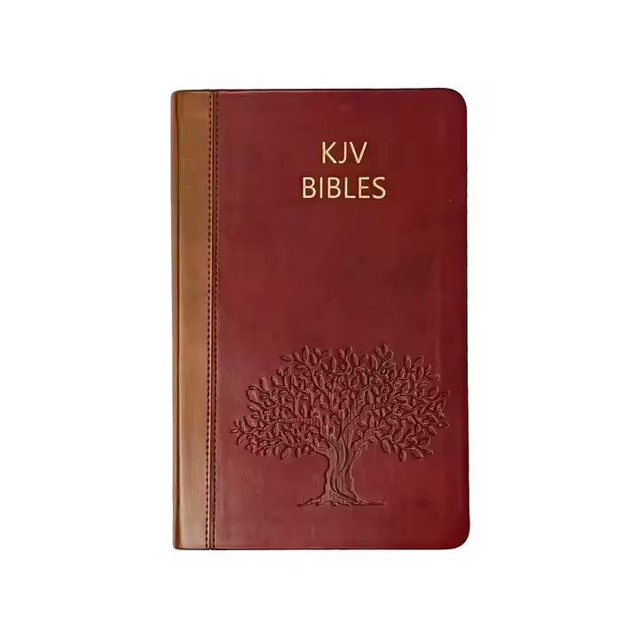 Manufacturer Wholesale Sewing Binding Embossing Logo Soft Pu Leather Cover Print Bibles Custom