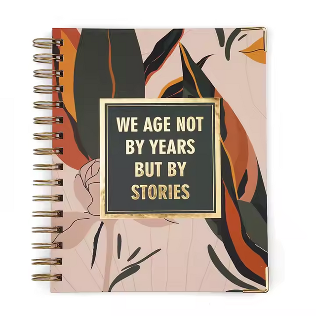 Factory Popular Pvc Cover A5 Spiral Coil Custom Planners Dairy Black Spiral Notebook Maker