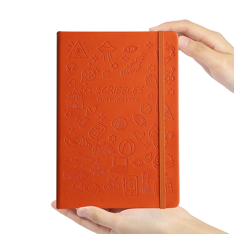 Wholesale A5 Printed PU Leather Agenda Planner Custom PU Notebooks Printing And Binding Near Me