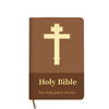 Patrón bordado de alta calidad KJV Saint Bible Book Impresión