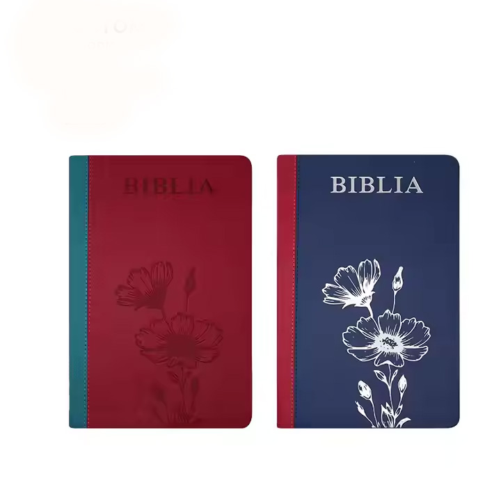 New Design Custom Size PU Leather Print Kjv Holy Bible OEM ODM