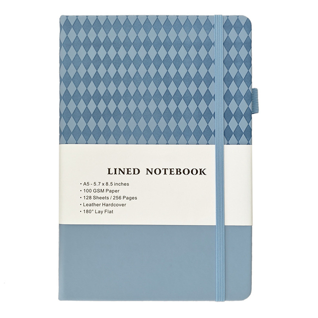 Pu Leather Plain Custom Notebook A5 Diary Perfect Binding Book Printing