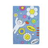 Custom Dotted Embroidered Linen Hard Cover Notebook Oem