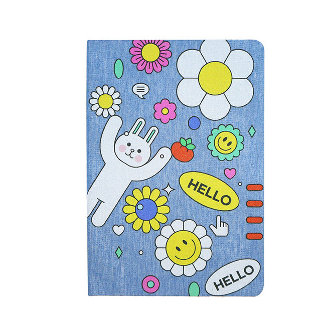 Custom Dotted Embroidered Linen Hard Cover Notebook Oem