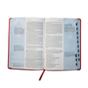 New Styles Custom Four Color Printing Cover Soft Pu Leather Reina Valera 1960 Bible Book Printing