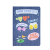 Custom Dotted Embroidered Linen Hard Cover Notebook Oem