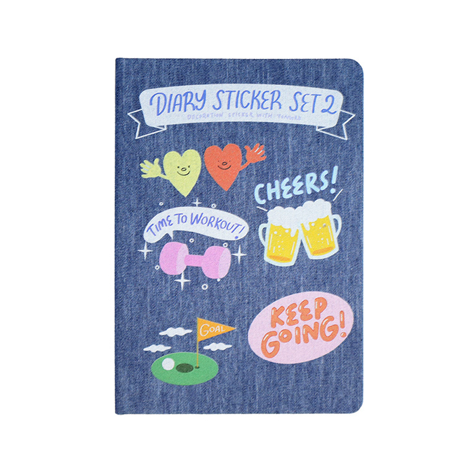 Custom Dotted Embroidered Linen Hard Cover Notebook Oem