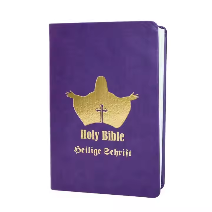 OEM Manufacturer Custom Size PU Leather English Mini Holy Bible