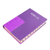 Customized Embossing Logo Large Size Soft PU Leather Cover Sewing Binding Silk Ribbon Holy Bible