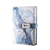 OEM Bulk Printed Logo Lines Pu Hardcover Custom A5 Leather Perfect Bound Notebooks