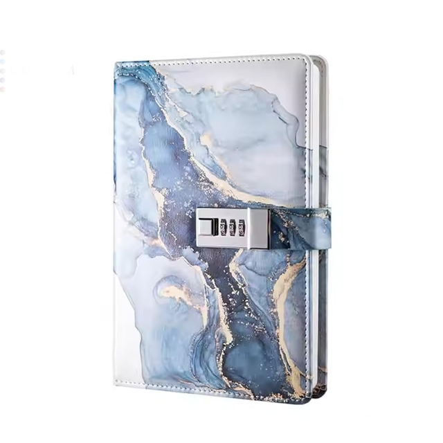OEM Bulk Printed Logo Lines Pu Hardcover Custom A5 Leather Perfect Bound Notebooks