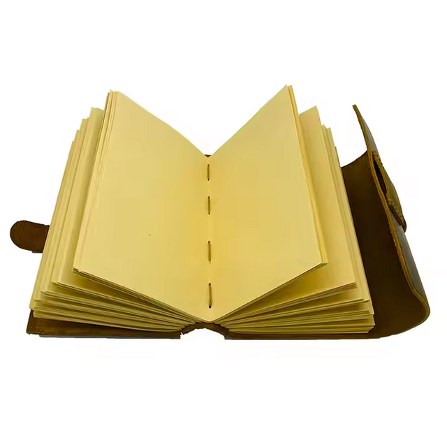ODM Custom Inner Page Customization Genuine Bonded Leather Notebook