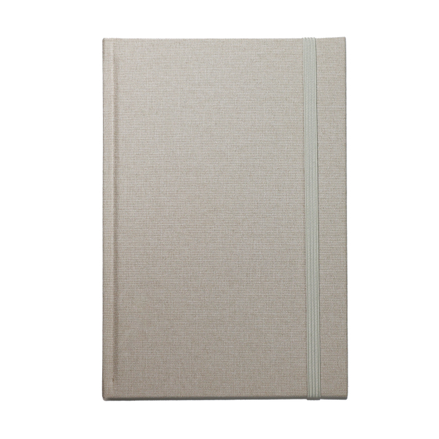 Wholesale Pure Color Fluffy Notebook Linen Hardcover Supplier A5 for Diary Gift