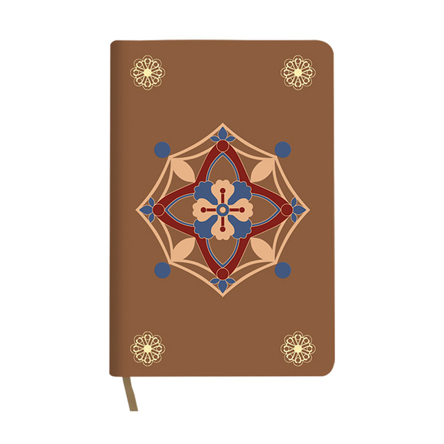 A5 Size Russian Butterfly Binding Four-Color Printing Genuine PU Leather Bibel Bible Book
