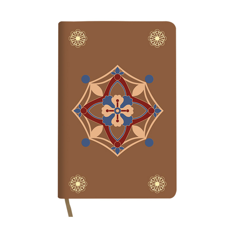 A5 Size Russian Butterfly Binding Four-Color Printing Genuine PU Leather Bibel Bible Book