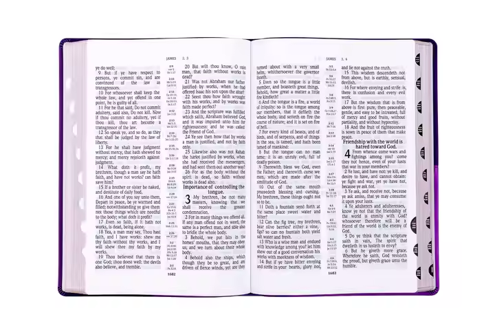 Customized Embossing Logo Large Size Soft PU Leather Cover Sewing Binding Silk Ribbon Holy Bible