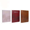 Manufacturer Customized Silver Foiling Soft PU Leather Cover Thumb Index English Spanish Bible