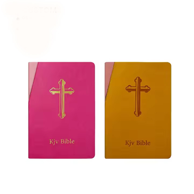 OEM Custom Factory Sales Hot Stamping Size PU Leather Emboss Soft Cover English Mini Bible