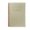 Factory Colorful Hard Cover Custom Blank Spiral Notebook Diary Planner