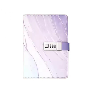OEM Bulk Printed Logo Lines Pu Hardcover Custom A5 Leather Perfect Bound Notebooks