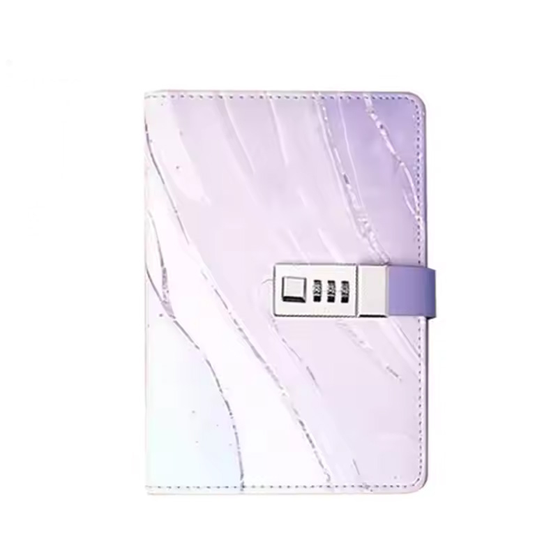 OEM Bulk Printed Logo Lines Pu Hardcover Custom A5 Leather Perfect Bound Notebooks