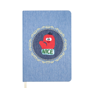 Personalized Printed Engraved Logo Embroidered Linen Notebook Wholesale OEM 