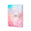 OEM Bulk Printed Logo Lines Pu Hardcover Custom A5 Leather Perfect Bound Notebooks