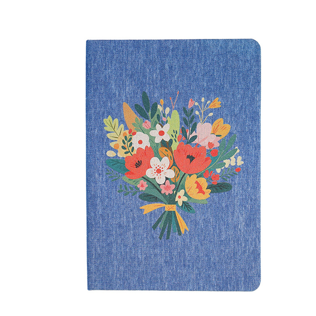 Embroidered Cloth Book Business Agenda Personalised Lightweight Linen Notebook