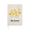 Embroidered Cloth Note Books Logo Printing Linen Notebook Customization for Students 