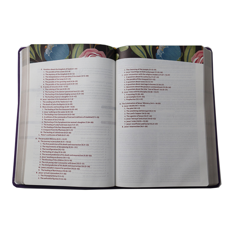 Innovative Design Pu Leather Holy Bible Study Book Modern English Holy Bible
